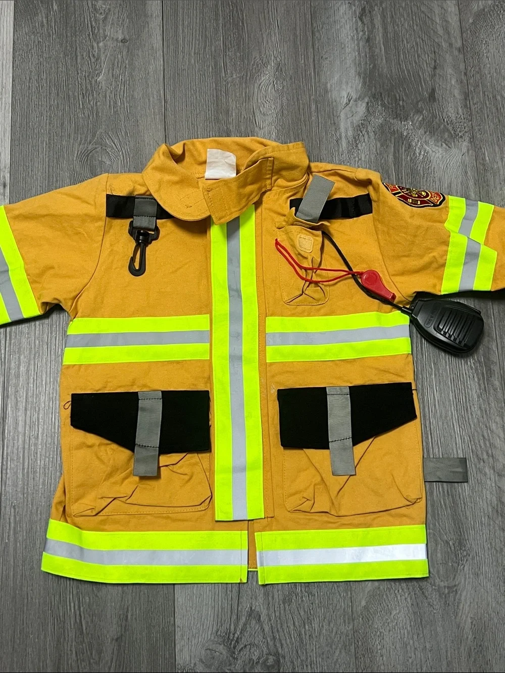 Teetot & Company Inc. kids firefighter costume jacket / size 5-6